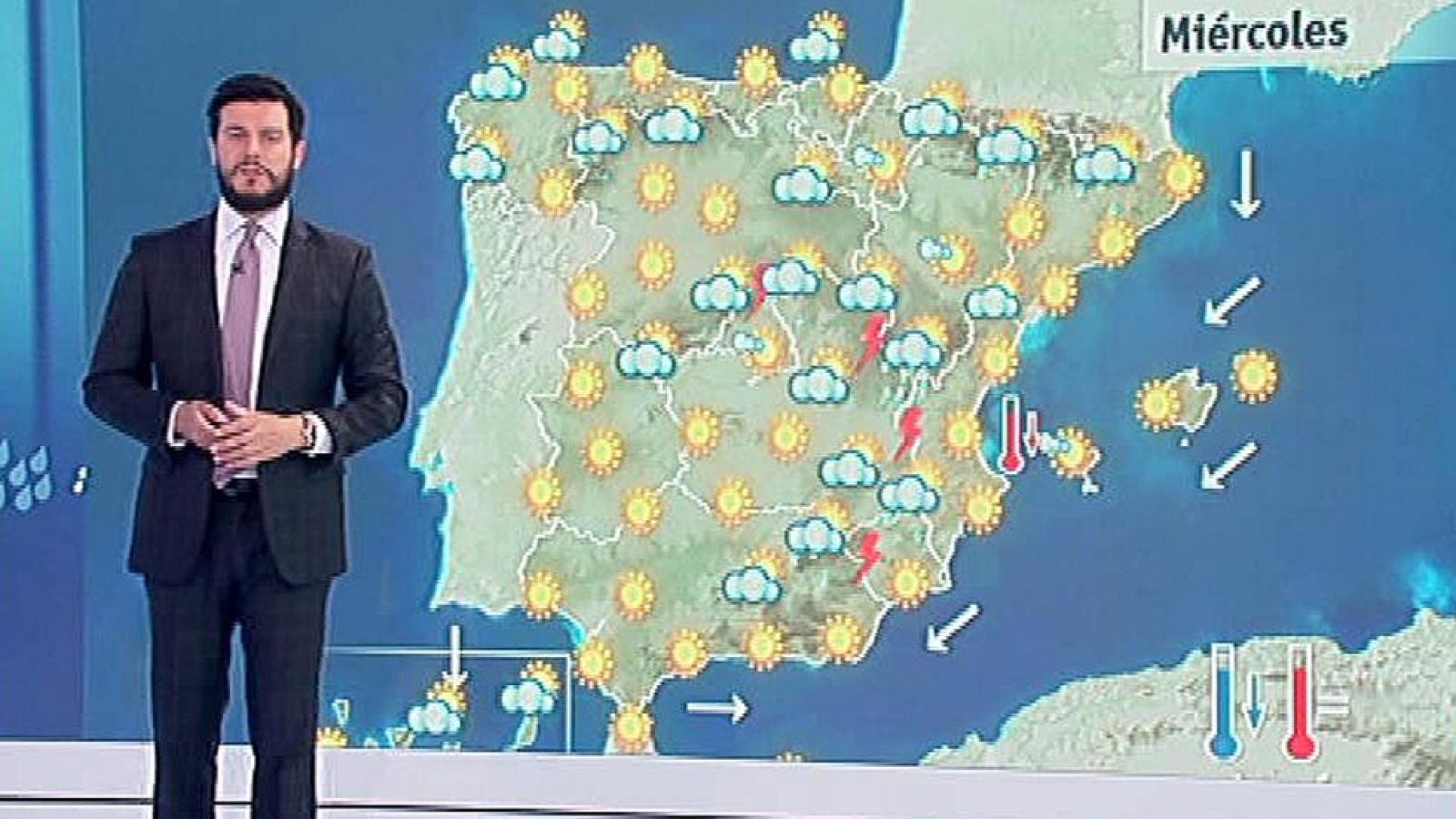 Lluvias en el este y temperaturas bajas que subirán a partir del jueves