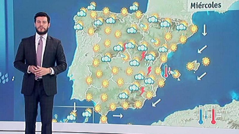 Lluvias en el este y temperaturas bajas que subirán a partir del jueves