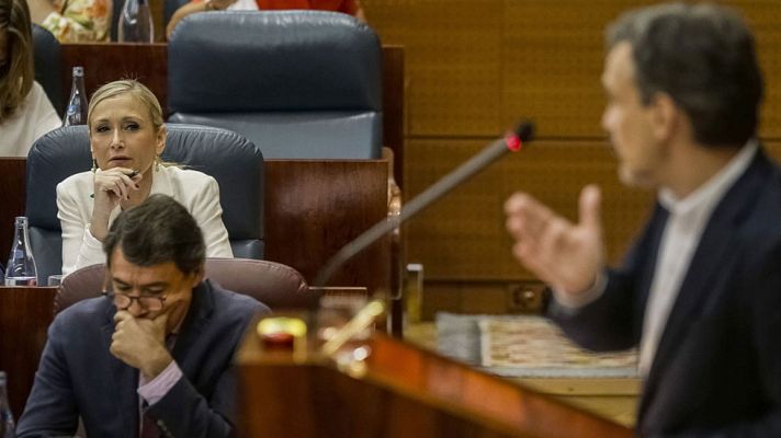 Telediario 1 - PSOE y Podemos critican la herencia del Gobierno de Madrid