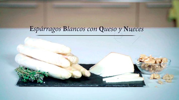Al punto - Receta de espárragos con queso y nueces