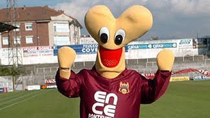 Telediario 1 - Roelio, del Pontevedra, la mascota más fea del mundo