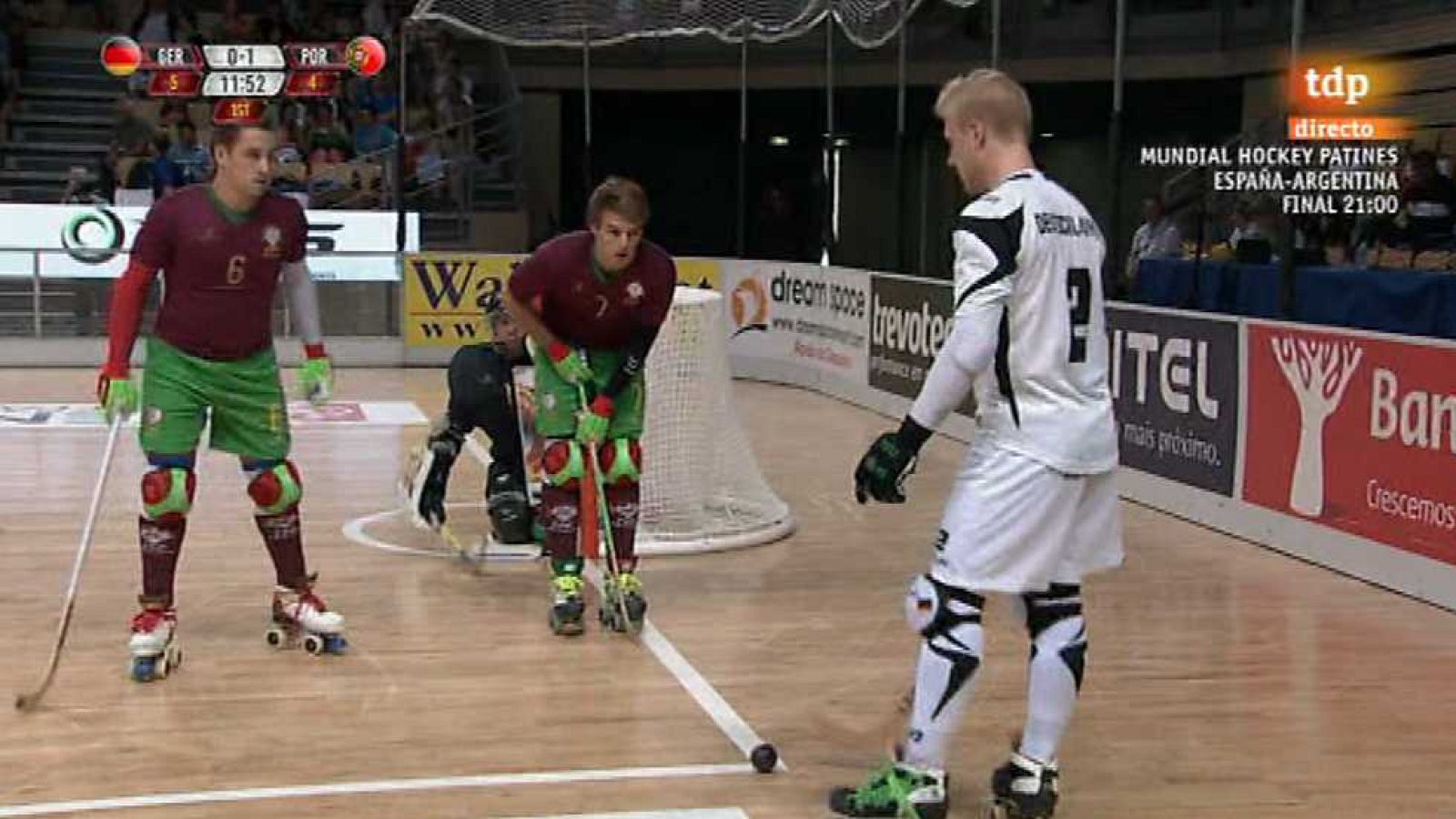 Hockey Patines - Campeonato del Mundo. Tercer y cuarto puesto: Alemania-Portugal (1) - ver ahora