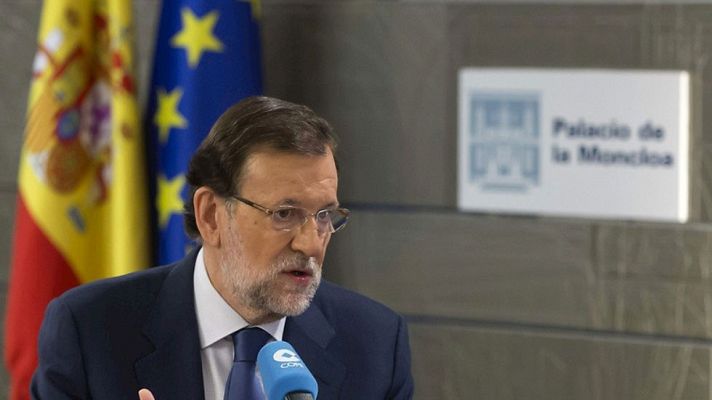 Telediario 1 - Rajoy asegura que no se siente cuestionado