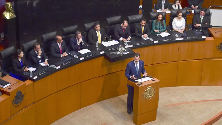 Telediario 1 - Felipe VI: "El espacio de encuentro y actuación entre México y España no tiene límites"