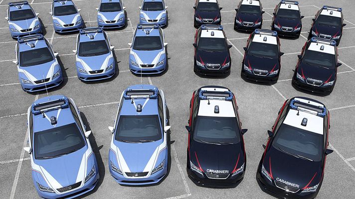 Telediario 1 - Los carabineros patrullarán con coches Seat