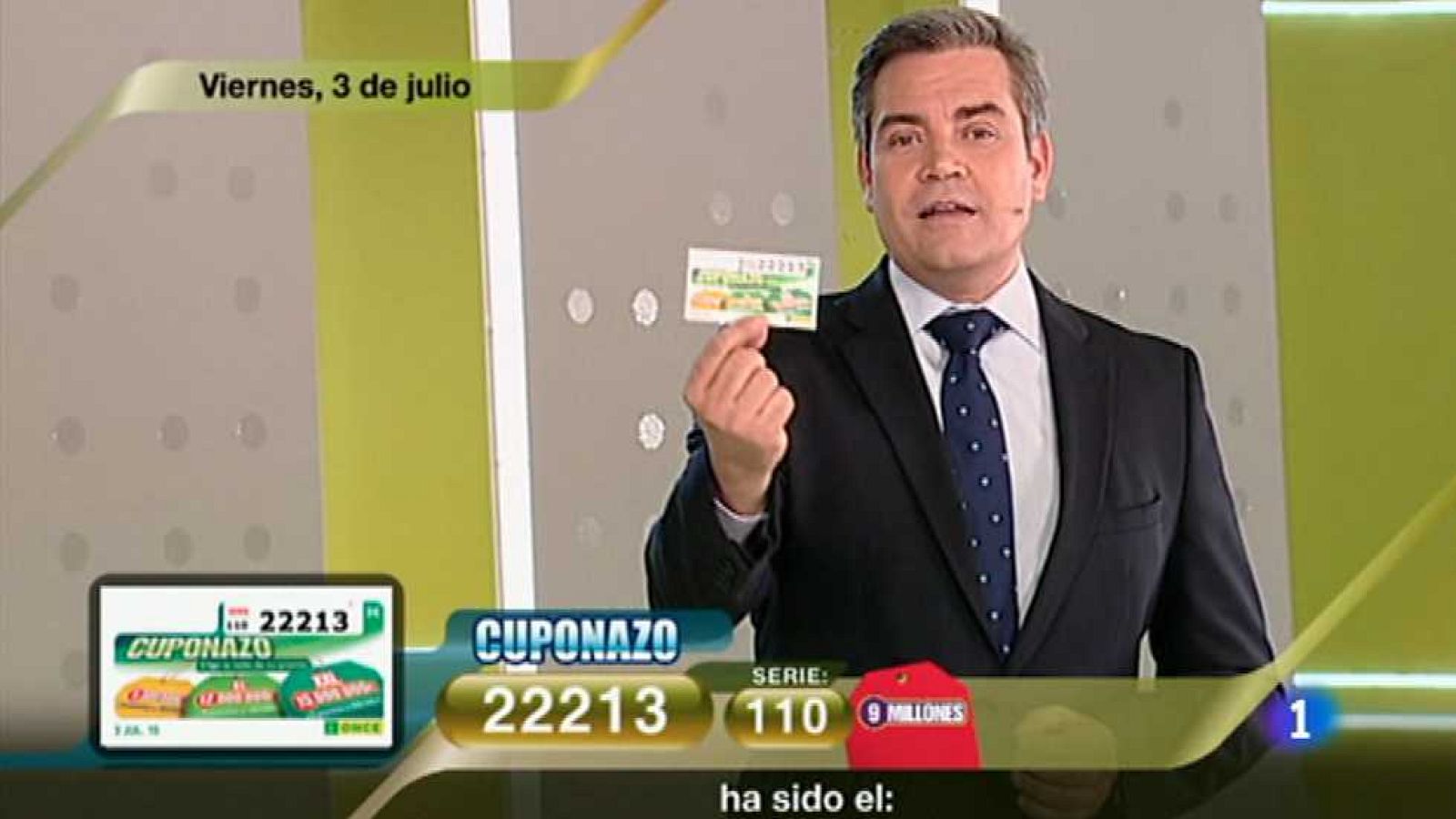 Sorteo ONCE - 03/07/15 - Ver ahora