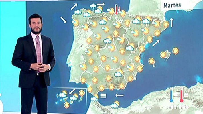 El tiempo - Menos calor en el noreste y la costa mediterránea