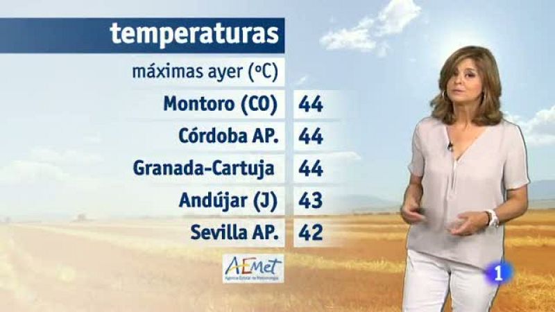 El tiempo en Andalucía - 08/07/2015 | Ver