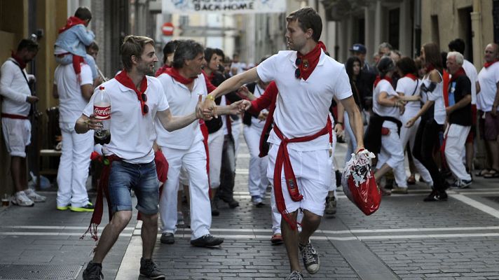 Telediario 1 - Jóvenes de Australia y Nueva Zelanda, a correr a San Fermín