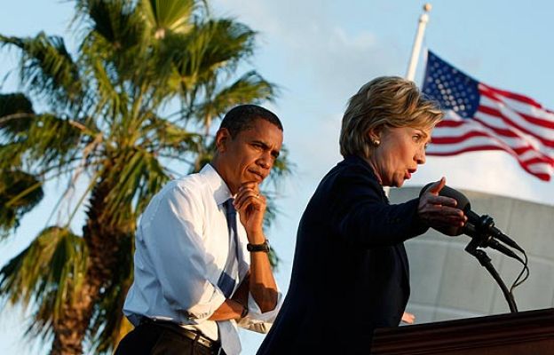  - Clinton con Obama por primera vez