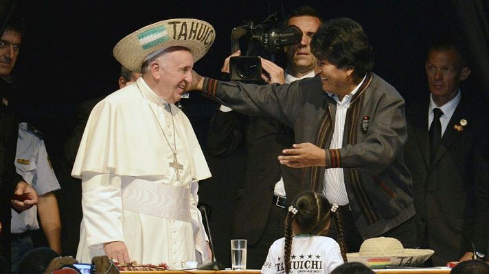 Telediario 1 - El Papa pide perdón por los crímenes de la Iglesia durante la conquista de América