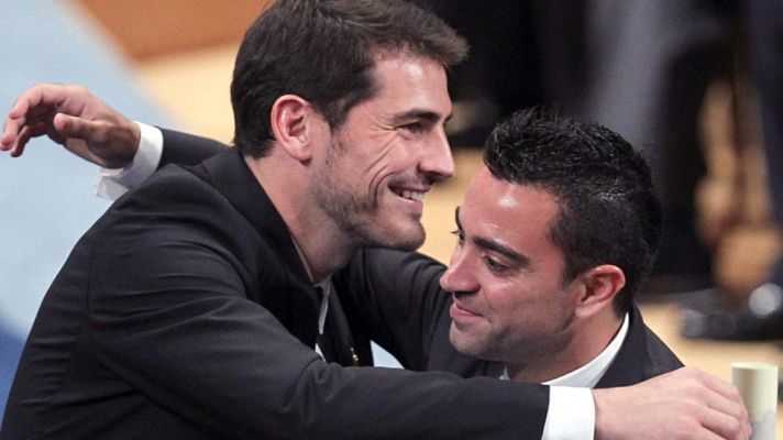 Telediario 1 - Casillas y Xavi, dos amigos y dos formas distintas de dejar su club