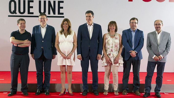Telediario 1 - Susana Díaz cierra filas en el PSOE en torno a Pedro Sánchez