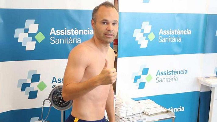 Telediario 1 - El Barça arranca la pretemporada con las pruebas médicas