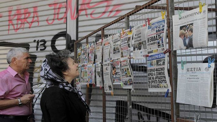 Telediario 1 - Grecia y sus acreedores logran un acuerdo