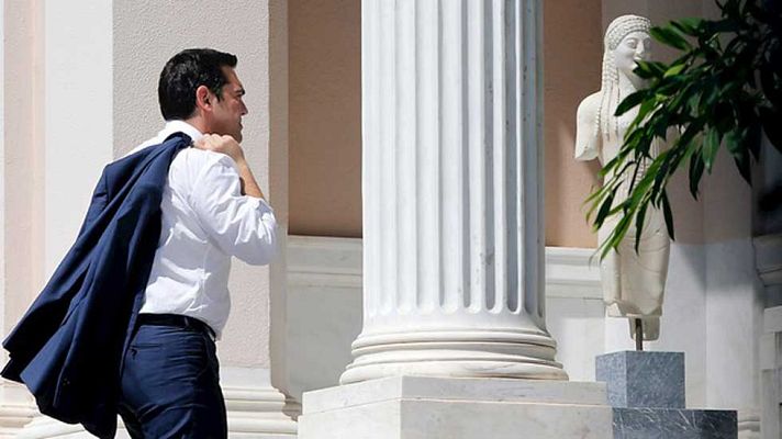 Telediario 1 - Crisis política en Grecia