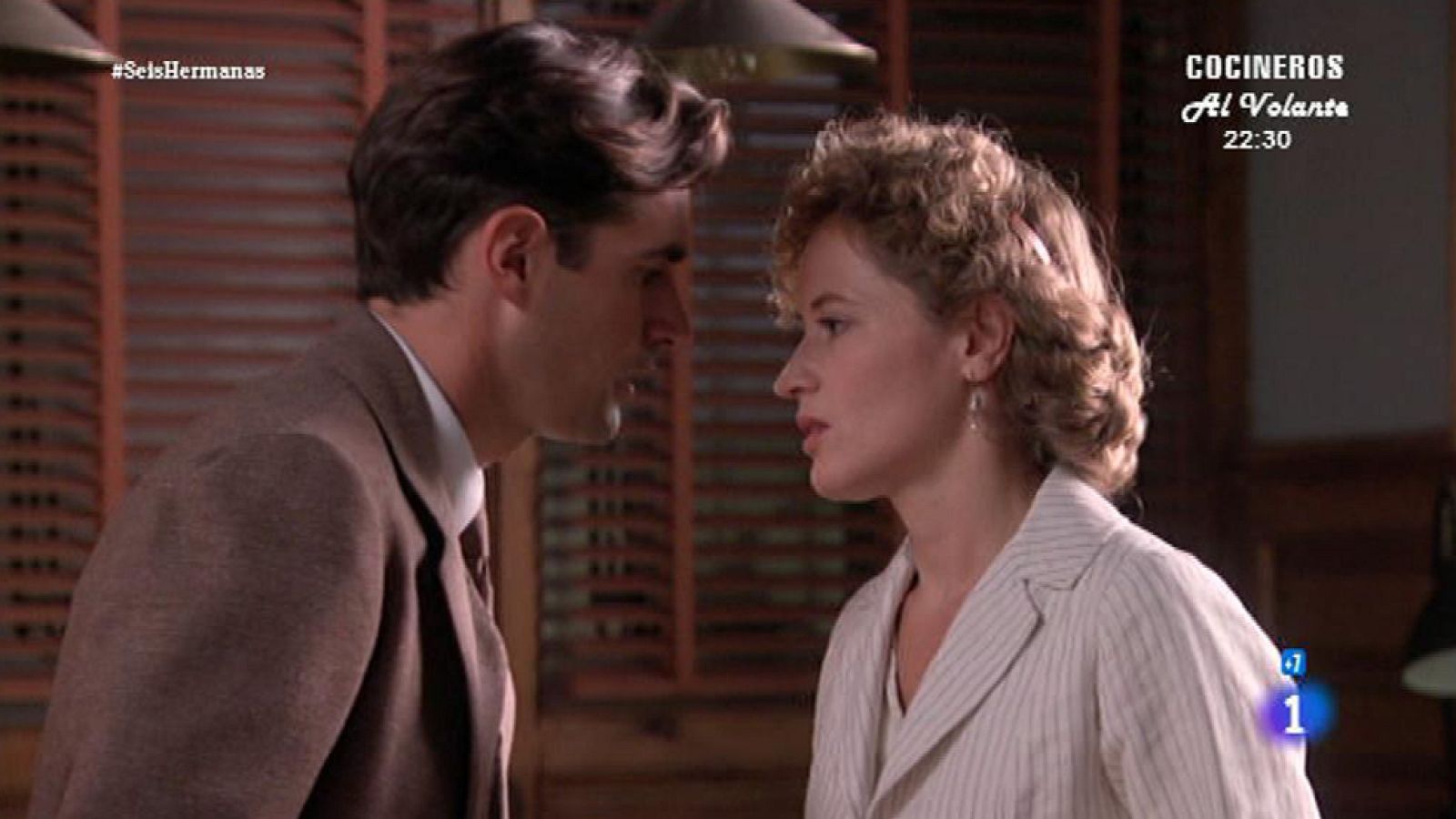 'Seis Hermanas' - Diana esquiva un beso de Salvador