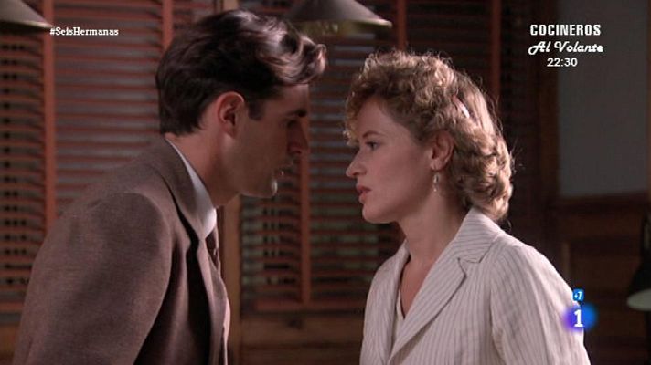 Seis hermanas - Diana esquiva un beso de Salvador