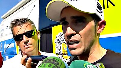 El ciclista espa�ol Alberto Contador (Tinkoff-Saxo), uno de los  principales damnificados en la d�cima etapa del Tour de Francia, ha  explicado que "no consegu�a respirar, ni hacer que giraran" sus  piernas, provocando que "un d�a mal�simo" en contra