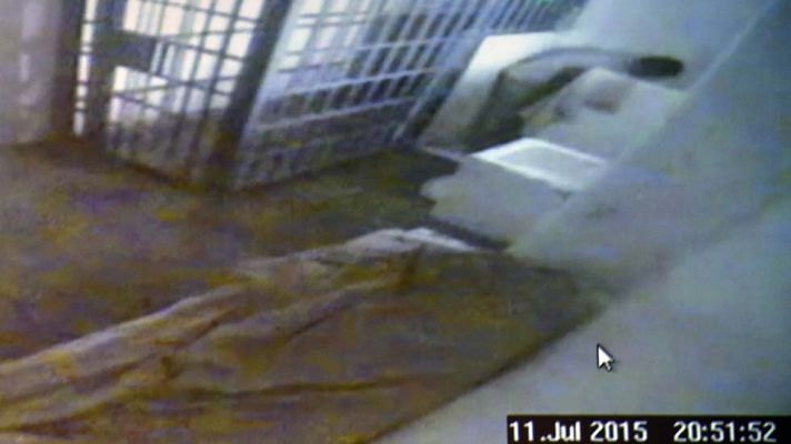 Telediario 1 - Imágenes previas a la fuga del 'Chapo' Guzmán