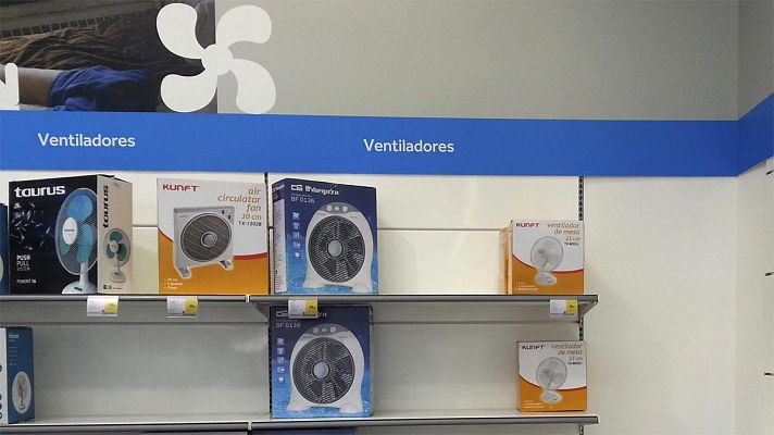 Telediario 1 - La ola de calor dispara la venta de aires acondicionados