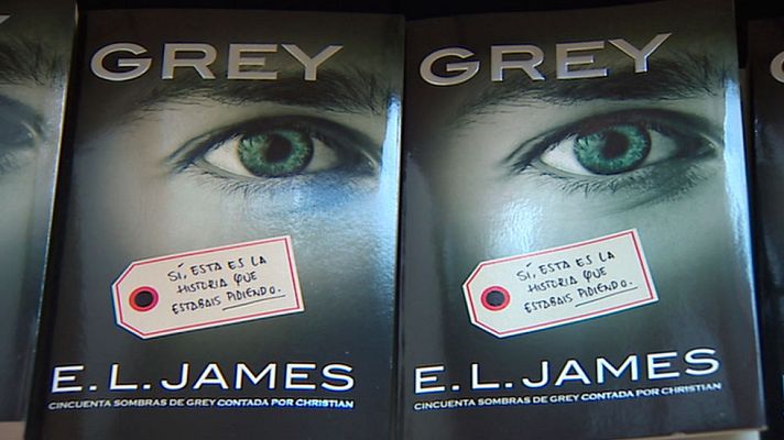 Telediario 1 - Llega hoy a las librerías de España 'Grey', la nueva entrega de 'Cincuenta sombras'