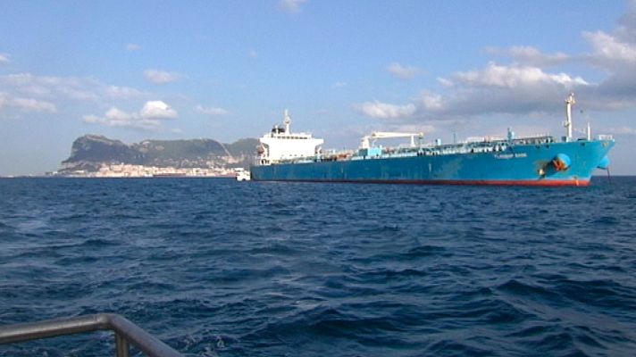 Telediario 1 - Revisión y mantenimiento de buques en tránsito en el puerto de Algeciras