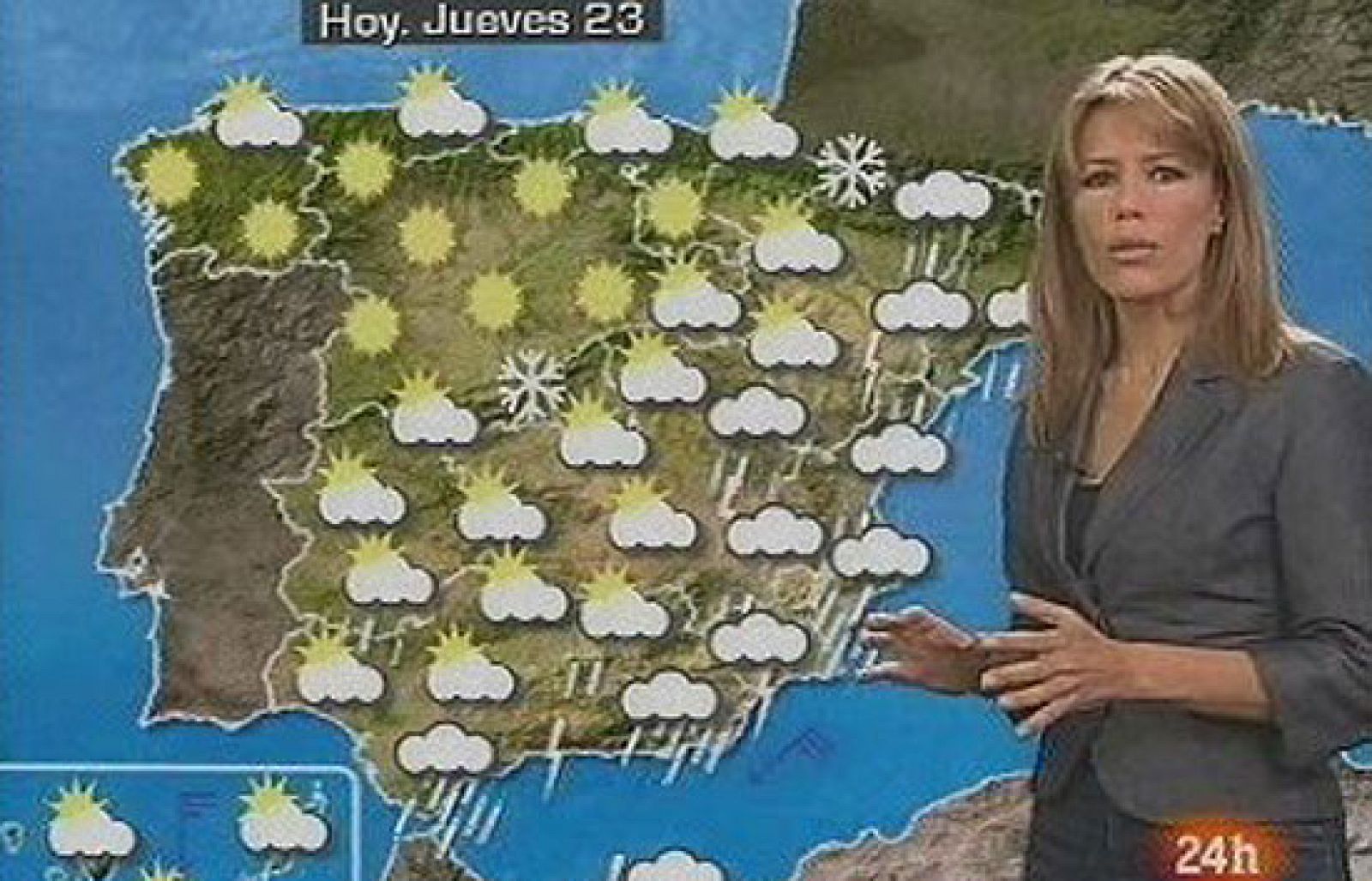 Este jueves se esperan lluvias fuertes en el sureste y menos frío en toda España