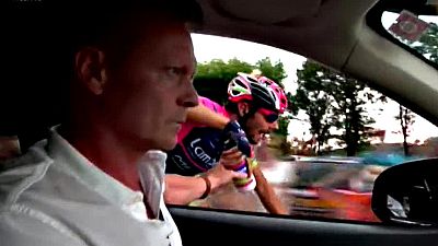 Philippe Mauduit es el jefe en el equipo italiano Lampre Merida. Es el encargado de dise�ar la t�ctica y de manejar los movimientos de sus corredores.