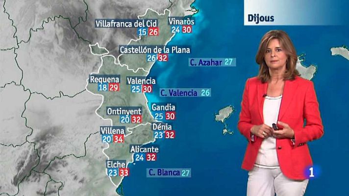 L'informatiu - Comunitat Valenciana - El tiempo en la Comunidad Valenciana - 22/07/15