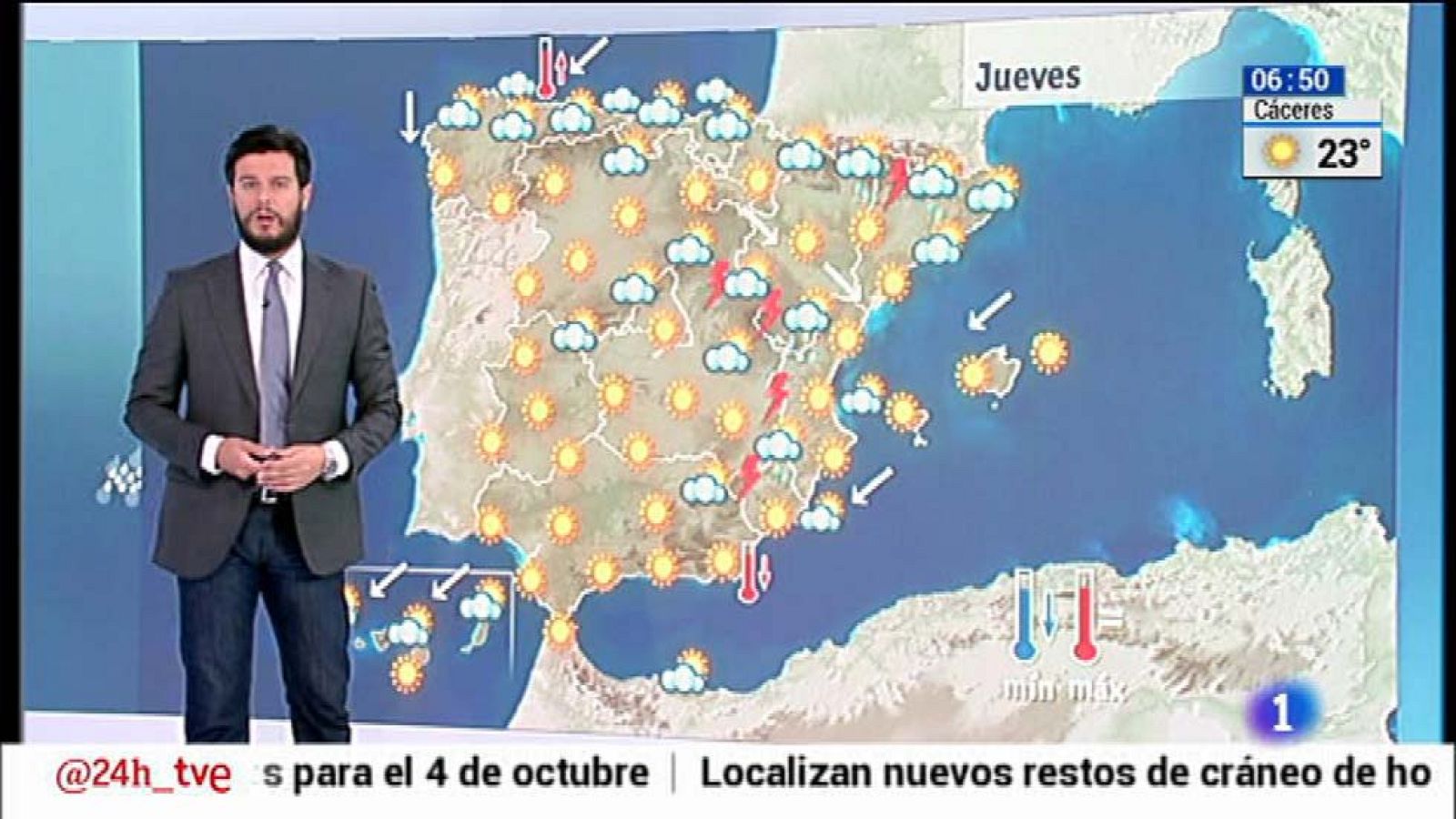 Alerta por tormentas en el este peninsular - El tiempo | Ver