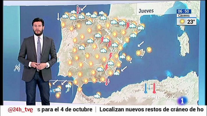 El tiempo - Alerta por tormentas en el este peninsular