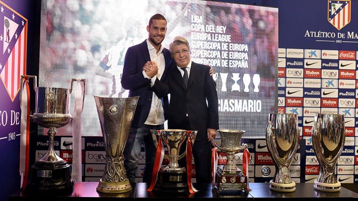 Telediario 1 - Mario Suárez: "Llegué con 9 años siendo atlético y me voy con 28 siendo atlético"