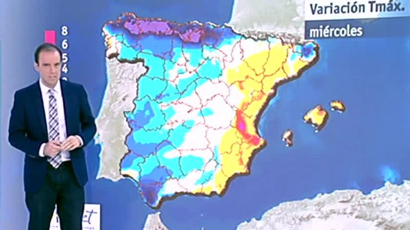 Las temperaturas bajan en gran parte de la península