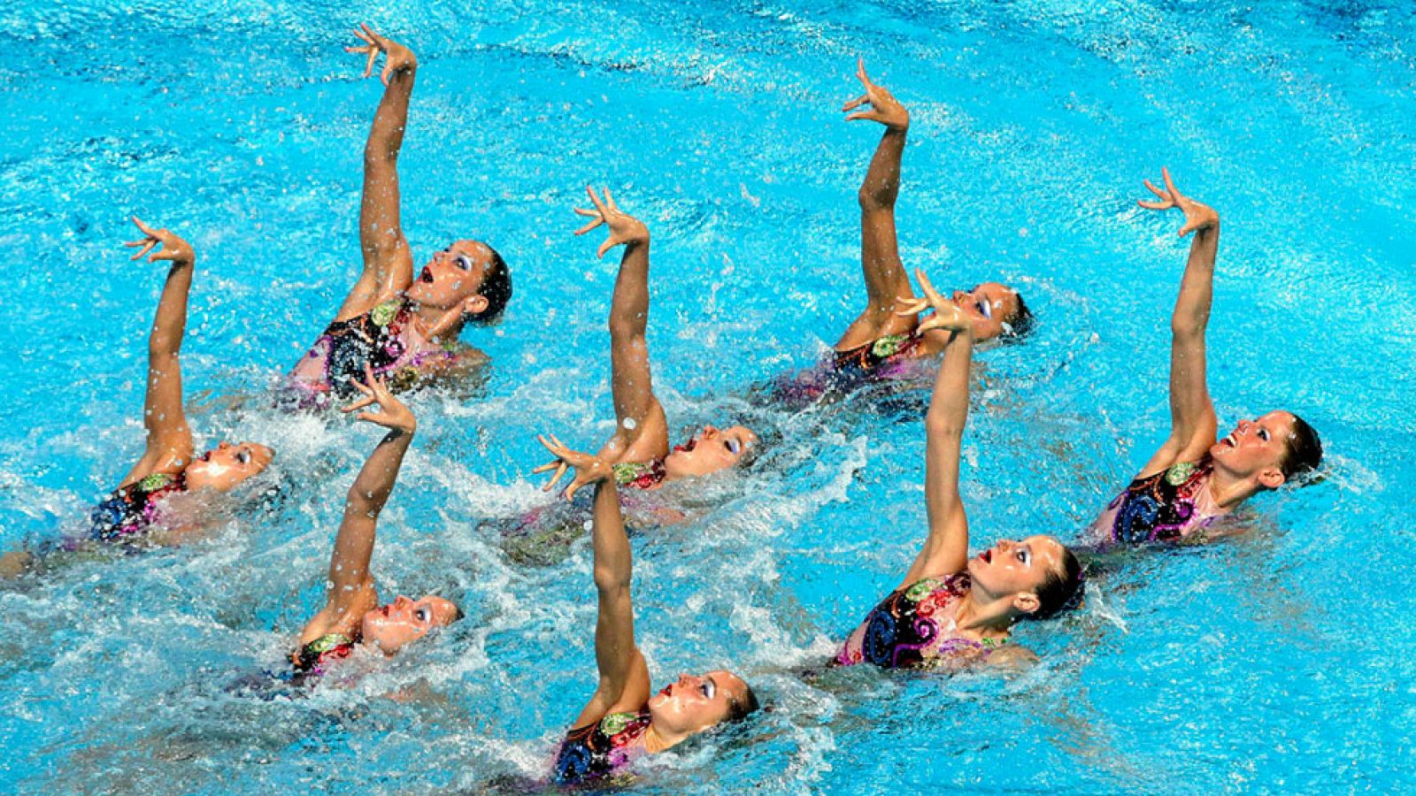 Las chicas de la sincronizada terminan quintas en el ejercicio libre | Ver