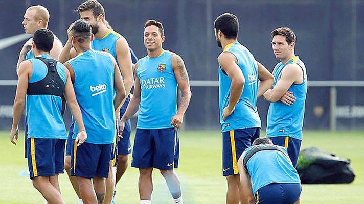 Telediario 1 - Messi, Neymar, Mascherano y Alves no jugarán ante la Fiorentina