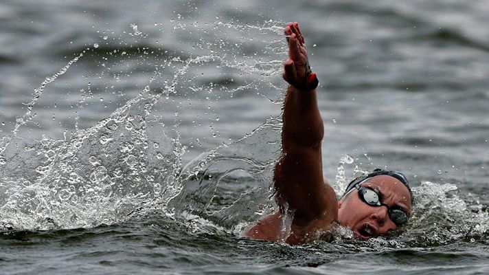 Telediario 1 - Margarita Domínguez, sexta en los 25 kilómetros de aguas abiertas