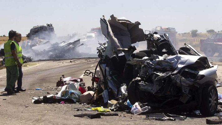 Telediario 1 - Continúa en la UCI el padre de los tres niños fallecidos