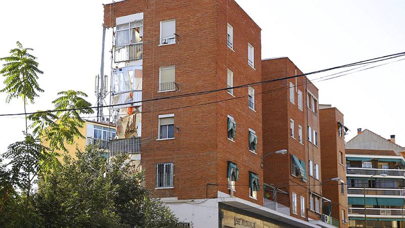 Se derrumba en Madrid un edificio de viviendas que había sido desalojado horas antes