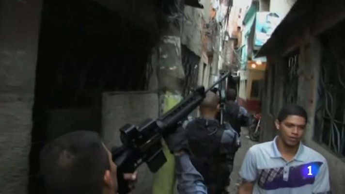 Telediario 1 - Violencia policial con impunidad en Rio de Janeiro