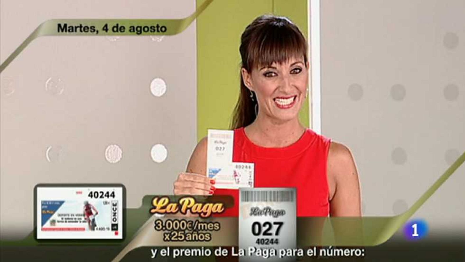 Sorteo ONCE - 04/08/15 - Ver ahora