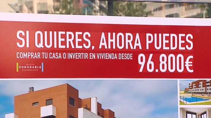 Telediario 1 - La compraventa de viviendas en junio subió un 17% con respecto al mismo mes de 2014