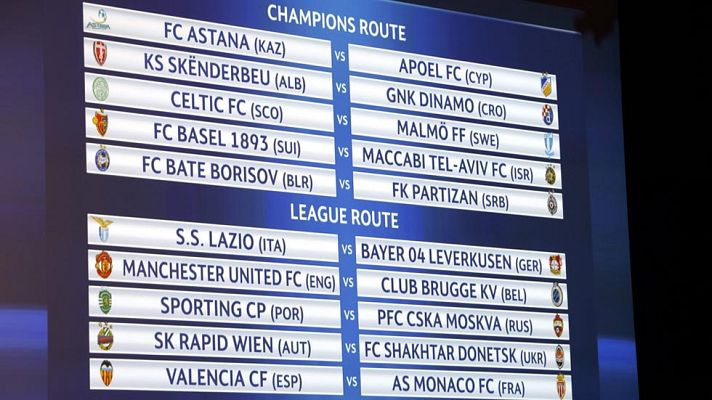 Telediario 1 - El Valencia se jugará su pase a la Champions ante el Mónaco