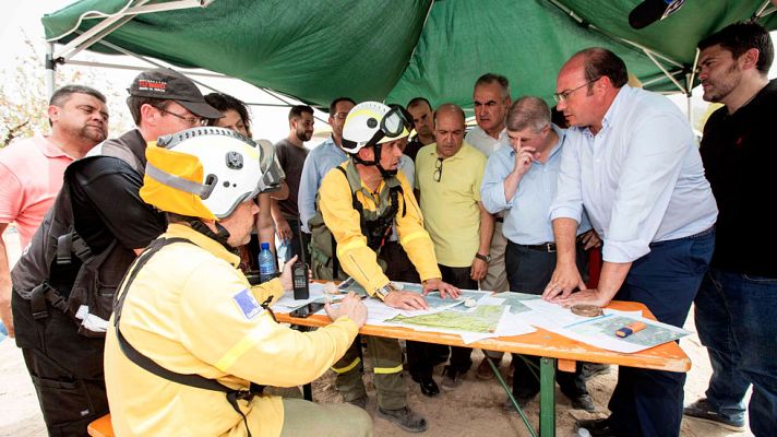 Telediario 1 - El fuego en Murcia ha quemado más de 620 hectáreas