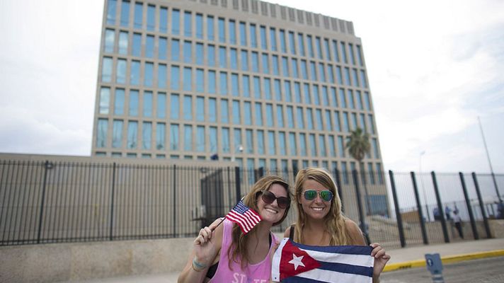 Telediario 1 - Últimos preparativos para la reapertura de la embajada norteamericana en Cuba