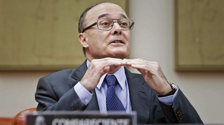 Telediario 1 - El gobernador del Banco de España considera "factibles" las previsiones que enmarcan los presupuestos de 2016