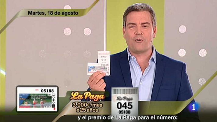 Sorteos ONCE - Sorteo ONCE - 18/08/15