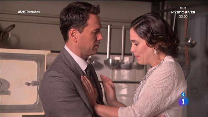 Seis hermanas - Rosalía ve a Germán y Adela besándose