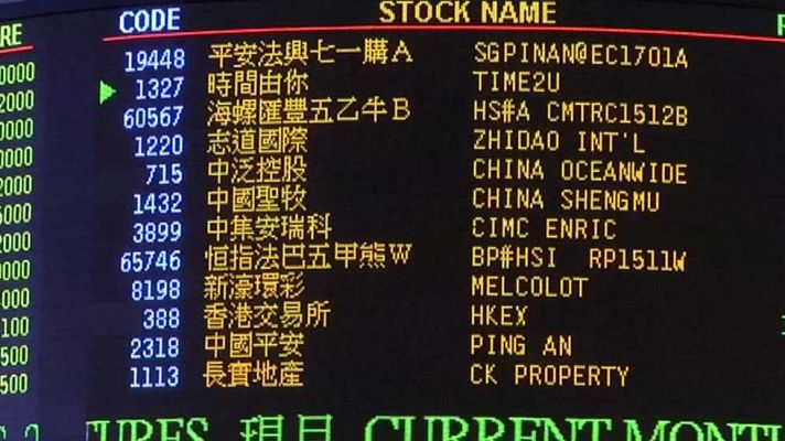Telediario 1 - Las Bolsas chinas viven su peor jornada desde 2007