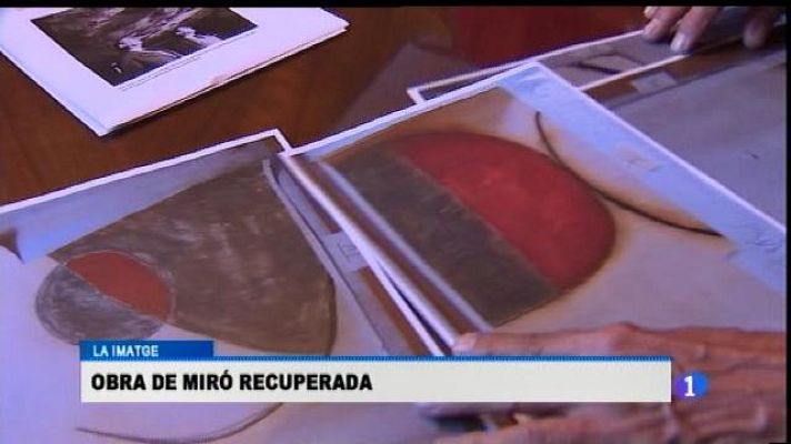 Informatiu Balear - Tornen a Palma uns esbossos de Miró desapareguts fa 50 anys.